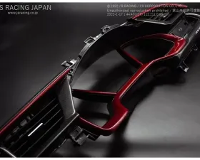 J's Racing Carbon Fiber Meter Panel Red Honda Civic Type R FK8 2017-2021