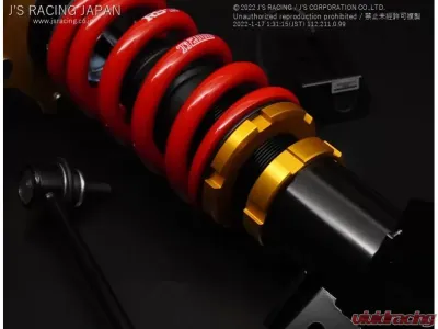 J's Racing Black Series Damper RR Coilover Kit Honda Civic Type R FK8 2017-2021 - DBS-K8-RRWCN