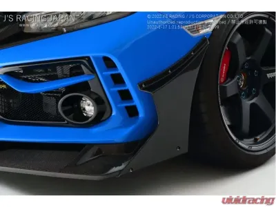 J's Racing Side Wing for Type  S Front Spoiler Honda Civic Type R FK8 2017-2021 - JSW-K8-SW
