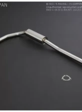 J's Racing R304 SUS Center Pipe without Silencer Honda Fit GK 2013-2018                                     - R304-F5-50C - Image 2