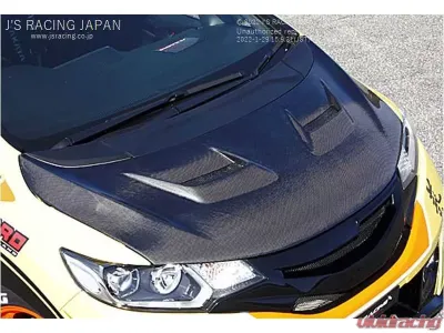 J's Racing Full carbon Type V Hood Honda Fit GK3-6 - ABV-F5-CC