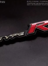 J's Racing Type R Emblem Holder Honda Civic Type R FK8                                     - AG-K8-TREM - Image 2