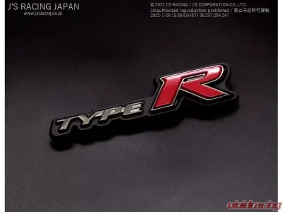 J's Racing Type R Emblem Holder Honda Civic Type R FK8 - AG-K8-TREM