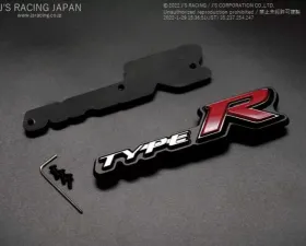 J's Racing Type R Emblem Holder Honda Civic Type R FK8