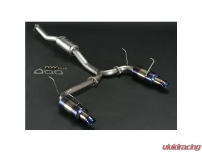 J's Racing Type GT Aero 70RS Titanium Dual Exhaust Honda S2000 2000-2009 - GTFTM-S1-70RSW