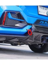 J's Racing Rear Diffuser Carbon Honda Civic Type R FK8 2018-2021                                     - RDF-K8-C - Image 3