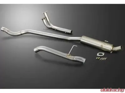 J's Racing R304 SUS 70RR EMS Included Exhaust Muffler Honda Civic EP3 - R304-P3-70RR-EMS