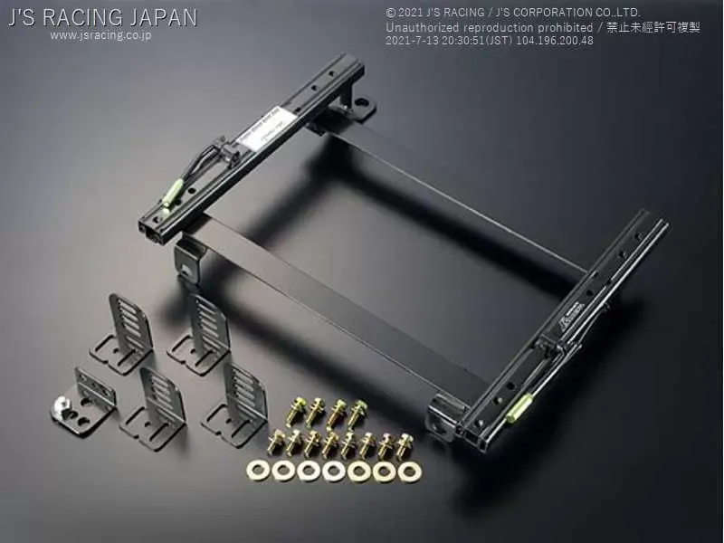 J's Racing Left Ultra Low Position Seat Rail Honda Civic Type R FK8 - SLR-K8L-S
