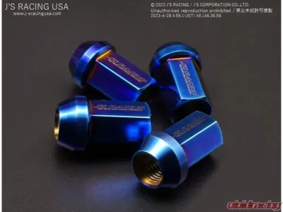 J's Racing 16 pcs 17HEX Titanium Lug Nut Set - TNW-01-4H