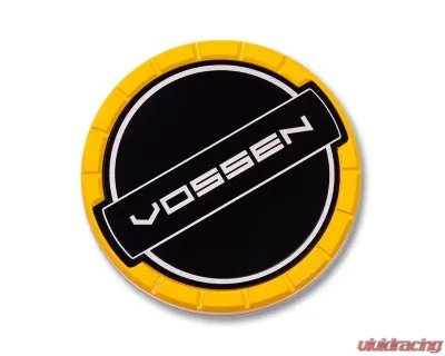 Vossen Classic Billet Sport Cap Set For CV/VF/HF Series Large Canary Yellow - CAP-BSC-LG-CL-YL