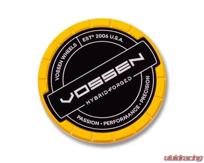 Vossen Hybrid Forged Billet Sport Cap Set For CV/VF/HF Series Large Canary Yellow - CAP-BSC-LG-HF-YL