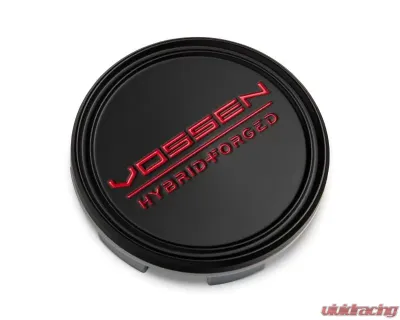 Vossen Hybrid Forged Optional Center Cap Satin Black/Red 63mm - CAP-VHF-SBR