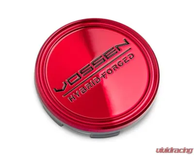 Vossen Hybrid Forged Optional Center Cap Transparent Red/Black 63mm - CAP-VHF-TRB