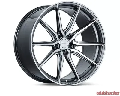 Vossen HF-3 Wheel 22X9 5X120 Flat Gloss Graphite Polished 30mm Offset - HF3-2B41