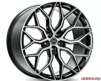 Vossen HF-2 Wheel 20X9 5X120 35mm Flat Brushed Gloss Black - HF2-0B02