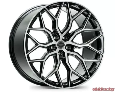 Vossen HF-2 Wheel 20X9 5X114.3 38mm Flat Brushed Gloss Black - HF2-0N05