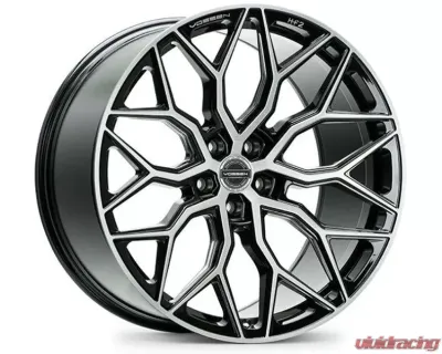 Vossen HF-2 Wheel 21X9 5X112 32mm Flat Brushed Gloss Black - HF2-1M31