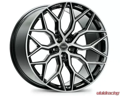 Vossen HF-2 Wheel 22X9 5X120 30mm Flat Brushed Gloss Black - HF2-2B41