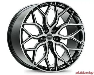 Vossen HF-2 Wheel 24X10 5x130 Brushed Gloss Black Deep Profile - HF2-4P61-15