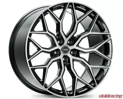 Vossen HF-2 Wheel 19X8.5 5X120 30mm Flat Brushed Gloss Black - HF2-9B71