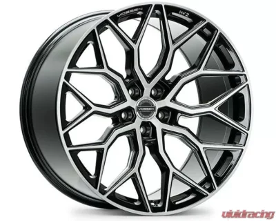 Vossen HF-2 Wheel 19X8.5 5X112 45mm Flat Brushed Gloss Black - HF2-9M75