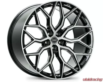 Vossen HF-2 Wheel 19X9.5 5X112 45mm Deep Brushed Gloss Black - HF2-9M83