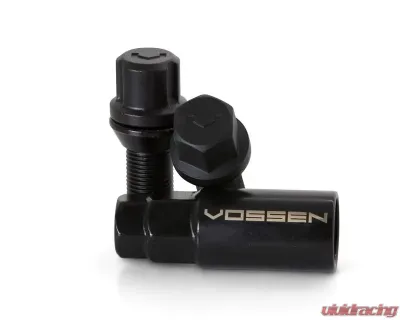 Vossen Lug-B Bolt 14X1.25 30mm Cone Seat Set of 4 Black - LUG-BL1425-30-BC