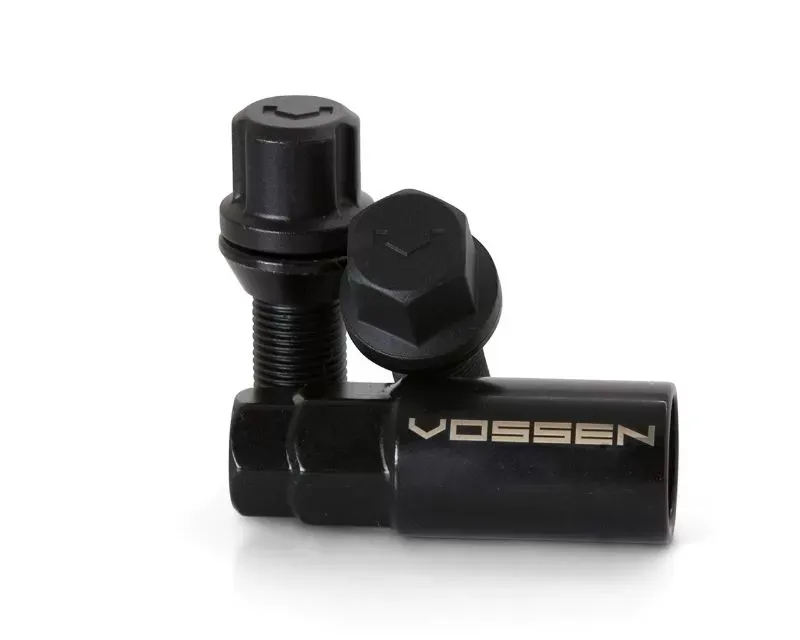 Vossen Lug-B Bolt 14X1.5 30mm Cone Seat Set of 4 Black - LUG-BL1450-30-BC
