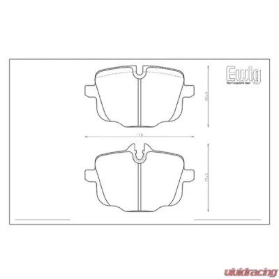 Endless ME20 Rear Brake Pads BMW G80 M3 Comp xDrive 2020+ - EIP217ME20