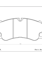Endless Front Ceramic Brake Pad Porsche 991 GT3 2013-2018                                     - EIP252 - Image 2