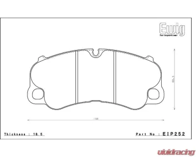Endless Front Ceramic Brake Pad Porsche 991 GT3 2013-2018 - EIP252