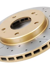 DBA Street Series Drilled & Slotted Front Brake Rotor (Black Hub) Ford Mustang GT | V6 2005-2013                                     - 2113BLKX - Image 2