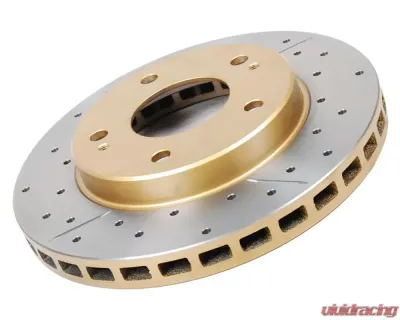 DBA Street Series Drilled & Slotted Front Brake Rotor (Black Hub) Ford Mustang GT | V6 2005-2013 - 2113BLKX