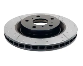 DBA Street Series Drilled & Slotted Rear Brake Rotor Ford Mustang GT | V6 2005-2013