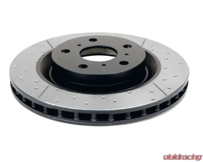 DBA Street Series Drilled & Slotted Rear Brake Rotor Ford Mustang GT | V6 2005-2013 - 2114BLKX