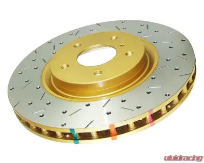 DBA Front Slotted & Cross Drilled 4000 XS Series Brake Rotor Toyota Land Cruiser 1983-1989 - 4151XS