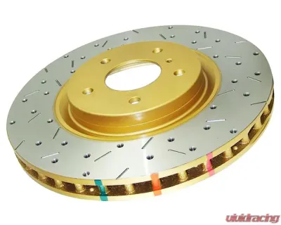 DBA 4000 Series Drilled & Slotted Front Brake Rotor Acura RSX (Type S) | Honda Civic Si 2.0L 2002-2007 - 42500XS