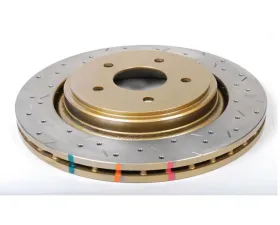 DBA 4000 Series Drilled & Slotted Rear Brake Rotor Chevrolet Corvette C6 w/Z51 pkg 2005-2012