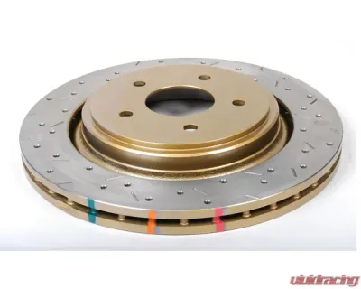 DBA 4000 Series Drilled & Slotted Rear Brake Rotor Chevrolet Corvette C6 w/Z51 pkg 2005-2012 - 42991XS