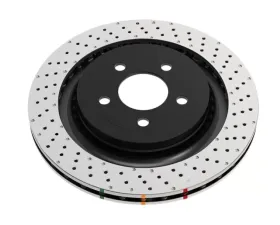 DBA 4000 XD Series Crossdrilled/Dimpled Rear Brake Rotor Subaru WRX STi 2004-2017