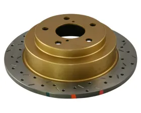 DBA 4000 Series Rear Drilled & Slotted Brake Rotor Subaru WRX | Impreza 2.5L RS 1998-2007