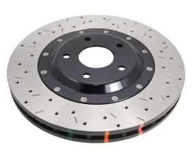 DBA Cobra Premium Front Drilled & Slotted 5000 Series Brake Rotor w/ Black Hat Ford Mustang 1994-2004