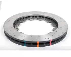 DBA 5000 Series XS Crossdrilled & Slotted Brake Rotor (w/Replacement NAS Nuts KP) Nissan 370Z 2008-2020