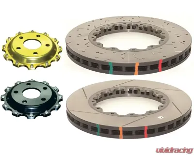DBA 5000 Series XS Crossdrilled & Slotted Brake Rotor (w/Replacement NAS Nuts KP) Nissan 370Z 2008-2020 - 52314.1XS