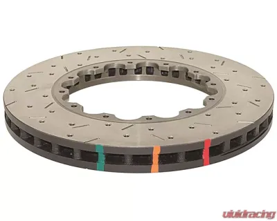 DBA 5000 Series XS Crossdrilled & Slotted Brake Rotor (w/Replacement NAS Nuts KP) Nissan 370Z 2008-2020 - 52314.1XS