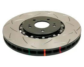 DBA Front Slotted 5000 Series 2 Piece Brake Rotors Assembled w/ Black Hat Nissan 350Z | Infiniti G35 2003-2007