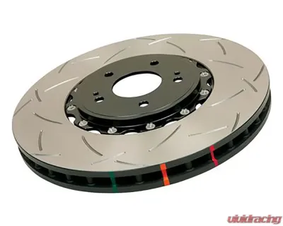 DBA Front Slotted 5000 Series 2 Piece Brake Rotors Assembled w/ Black Hat Nissan 350Z | Infiniti G35 2003-2007 - 5600BLKS