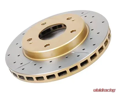 DBA Rear Drilled & Slotted Street Series Brake Rotor Subaru WRX | LGT 2005-2008 - 653X