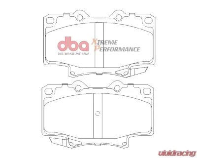 DBA XP650 Front Brake Pads Toyota Land Cruiser 1991-1996 - DB1199XP