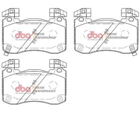 DBA XP Performance Front Brake Pads Kia Stinger V6 Twin Turbo 2018+